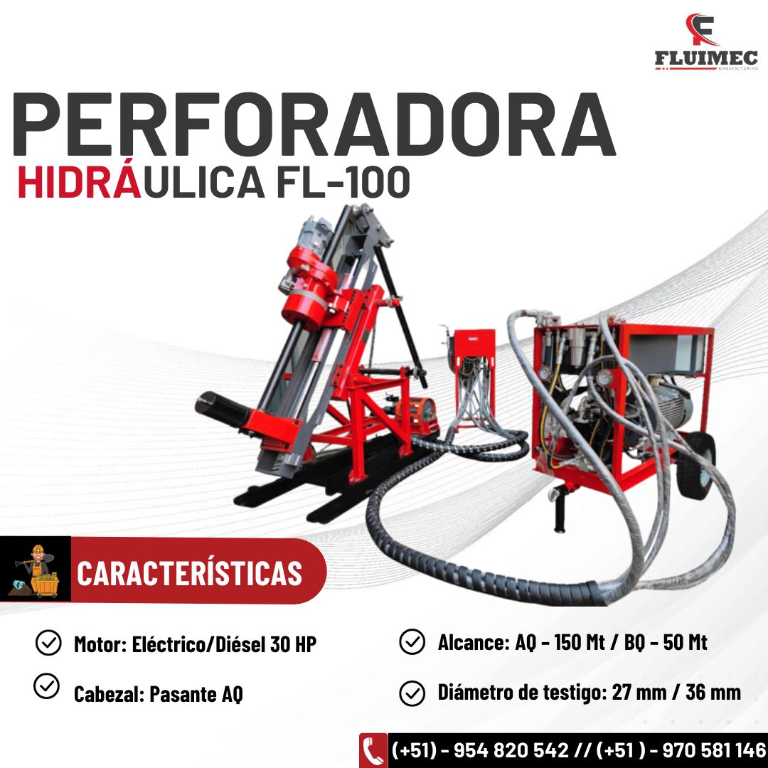 Diamantina FL-100 perforadora para obtención de muestras